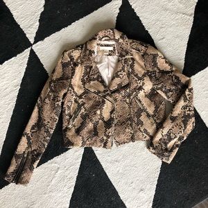 H&M On Trend Faux Snake Skin Print Jacket